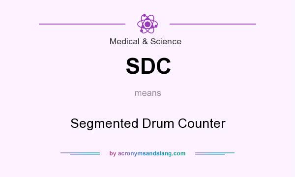 What does SDC mean? It stands for Segmented Drum Counter