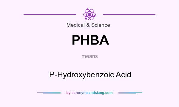 What does PHBA mean? It stands for P-Hydroxybenzoic Acid