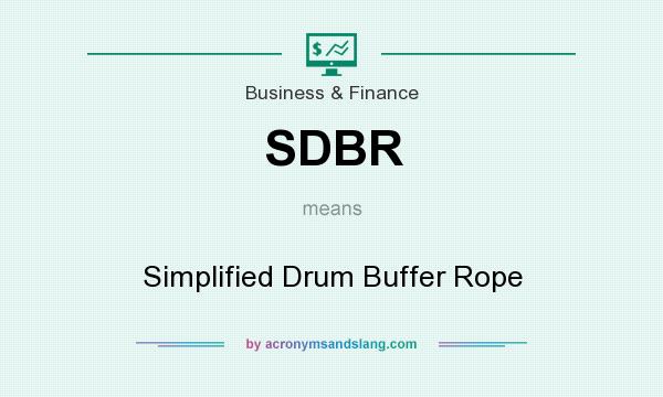 What does SDBR mean? It stands for Simplified Drum Buffer Rope