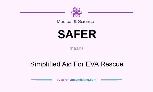 What does SAFER mean? It stands for Simplified Aid For EVA Rescue