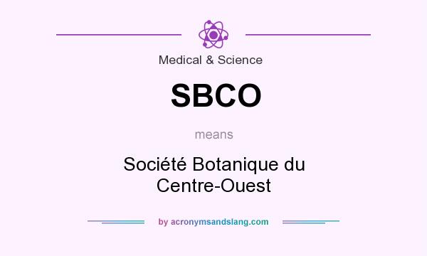 What does SBCO mean? It stands for Société Botanique du Centre-Ouest
