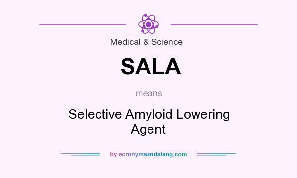 What does SALA mean? It stands for Selective Amyloid Lowering Agent