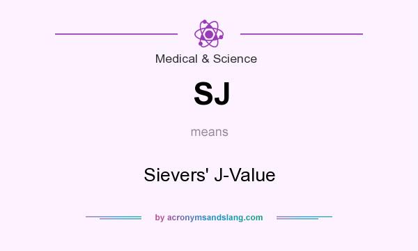 What does SJ mean? It stands for Sievers` J-Value