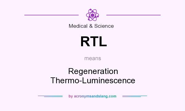 What does RTL mean? It stands for Regeneration Thermo-Luminescence