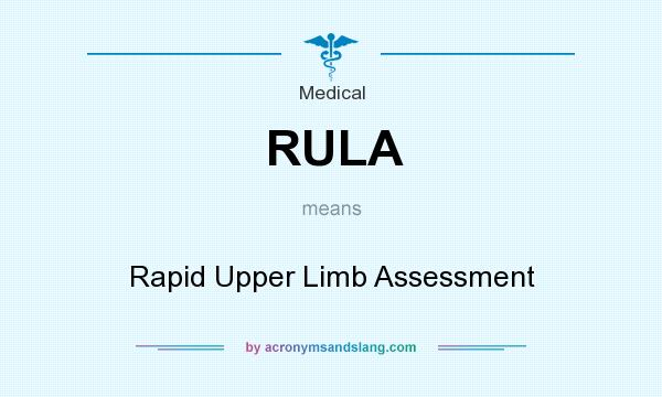What does RULA mean? It stands for Rapid Upper Limb Assessment