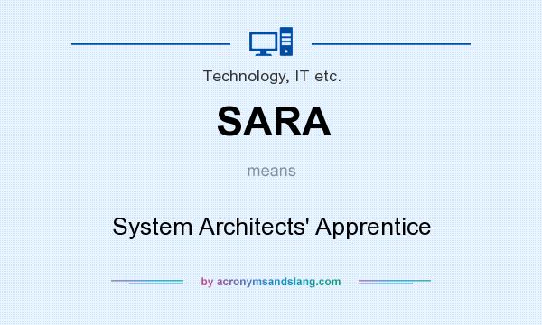What does SARA mean? It stands for System Architects` Apprentice