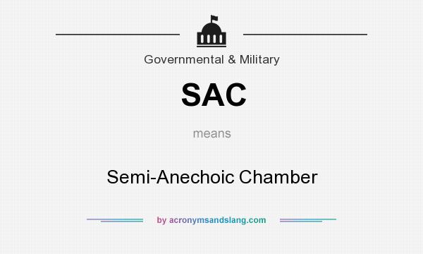 What does SAC mean? It stands for Semi-Anechoic Chamber
