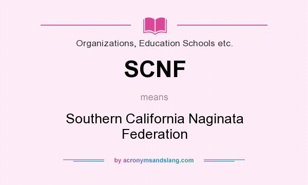 What does SCNF mean? It stands for Southern California Naginata Federation