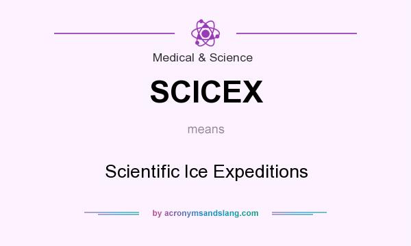 What does SCICEX mean? It stands for Scientific Ice Expeditions