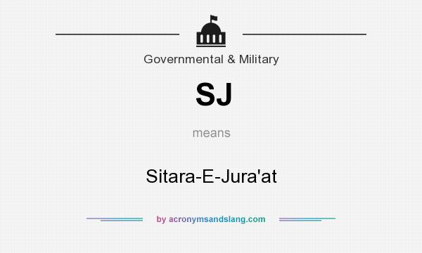 What does SJ mean? It stands for Sitara-E-Jura`at