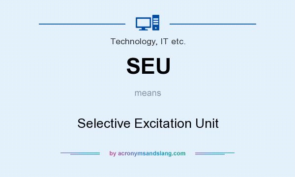 What does SEU mean? It stands for Selective Excitation Unit