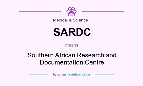 What does SARDC mean? It stands for Southern African Research and Documentation Centre