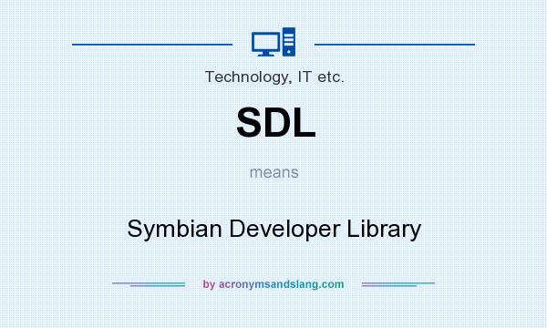 What does SDL mean? It stands for Symbian Developer Library