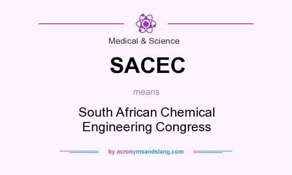 What does SACEC mean? It stands for South African Chemical Engineering Congress