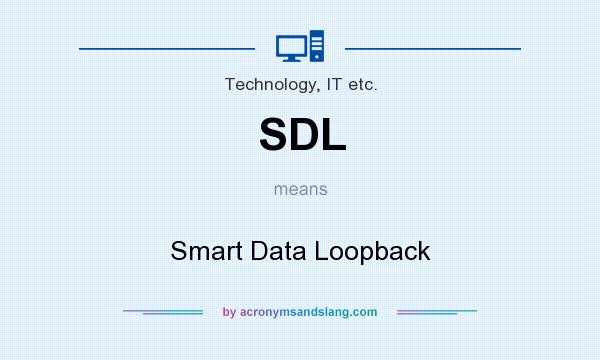 What does SDL mean? It stands for Smart Data Loopback