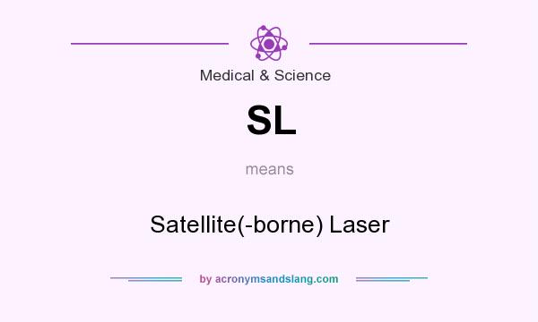 What does SL mean? It stands for Satellite(-borne) Laser