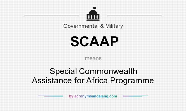 What does SCAAP mean? It stands for Special Commonwealth Assistance for Africa Programme