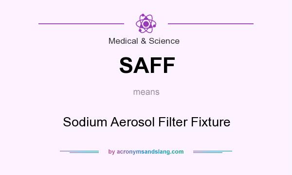 What does SAFF mean? It stands for Sodium Aerosol Filter Fixture