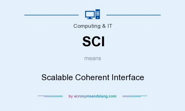 What does SCI mean? It stands for Scalable Coherent Interface