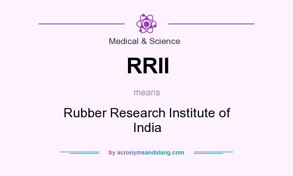 What does RRII mean? It stands for Rubber Research Institute of India