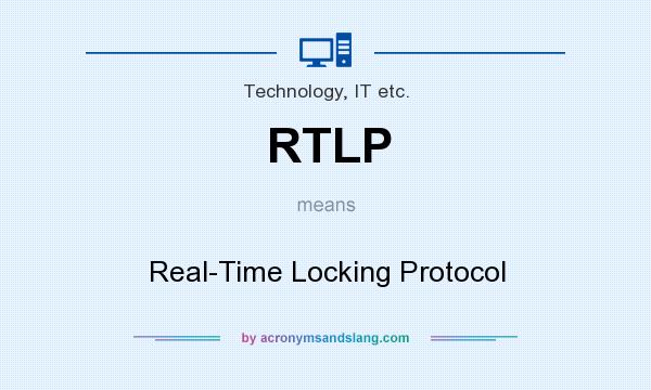 What does RTLP mean? It stands for Real-Time Locking Protocol