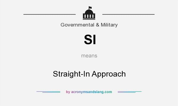 What does SI mean? It stands for Straight-In Approach