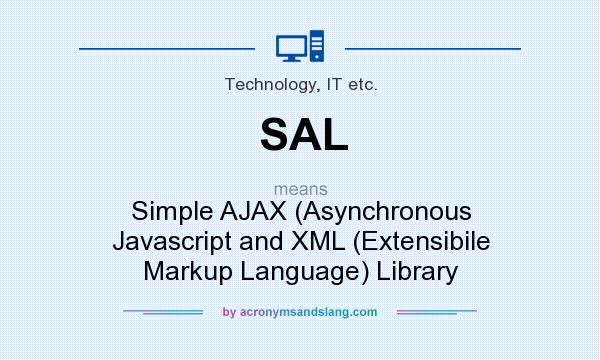 What does SAL mean? It stands for Simple AJAX (Asynchronous Javascript and XML (Extensibile Markup Language) Library