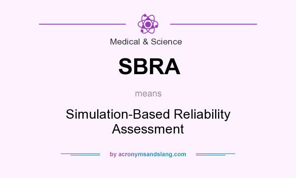 What does SBRA mean? It stands for Simulation-Based Reliability Assessment