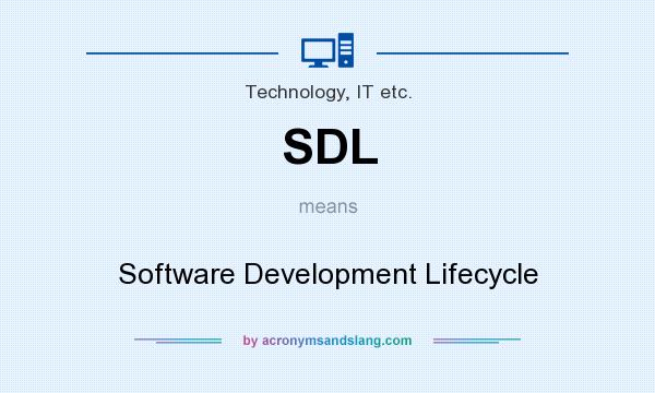 What does SDL mean? It stands for Software Development Lifecycle