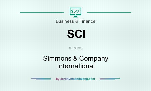 What does SCI mean? It stands for Simmons & Company International