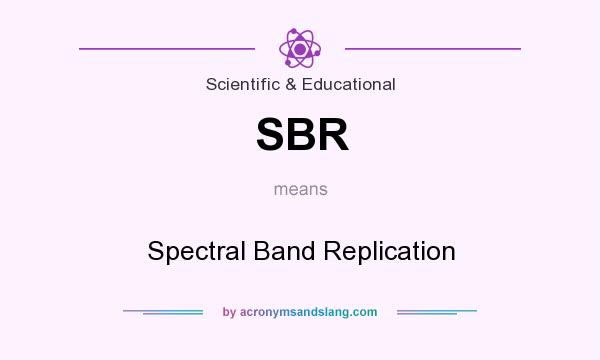 What does SBR mean? It stands for Spectral Band Replication