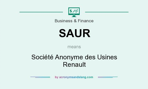 What does SAUR mean? It stands for Société Anonyme des Usines Renault
