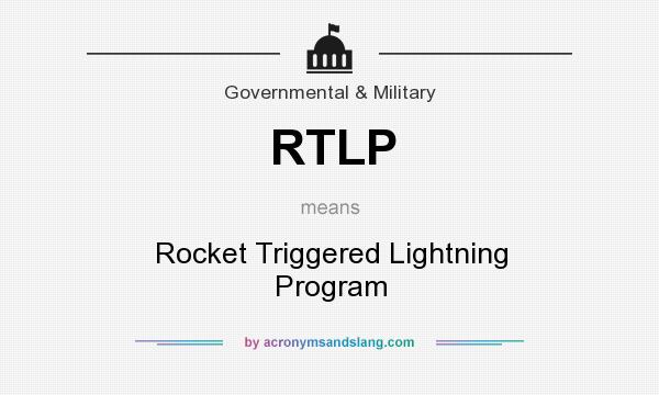 What does RTLP mean? It stands for Rocket Triggered Lightning Program