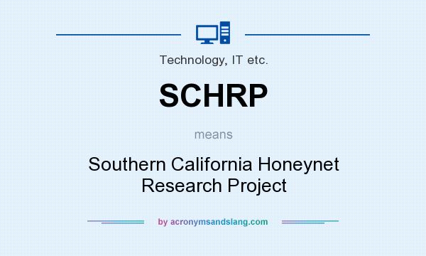 What does SCHRP mean? It stands for Southern California Honeynet Research Project
