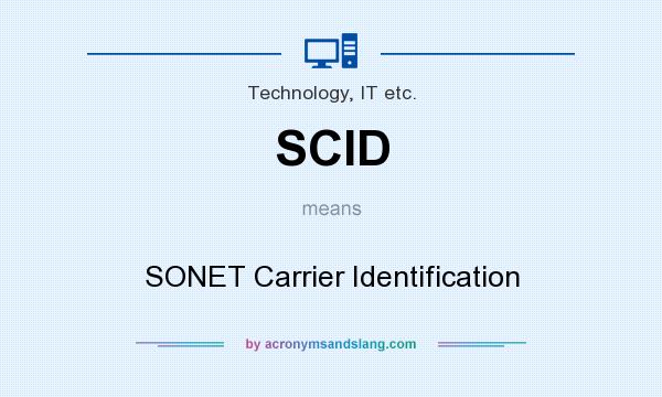 What does SCID mean? It stands for SONET Carrier Identification