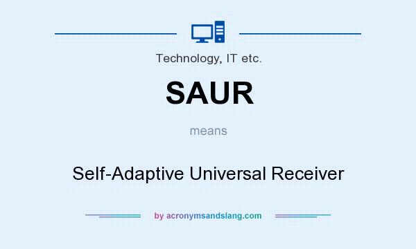 What does SAUR mean? It stands for Self-Adaptive Universal Receiver
