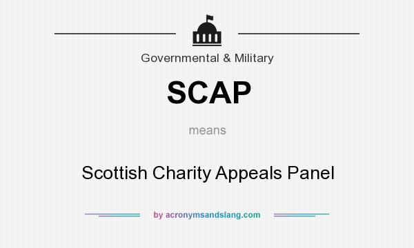 What does SCAP mean? It stands for Scottish Charity Appeals Panel