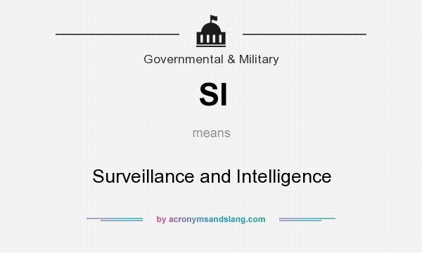 What does SI mean? It stands for Surveillance and Intelligence