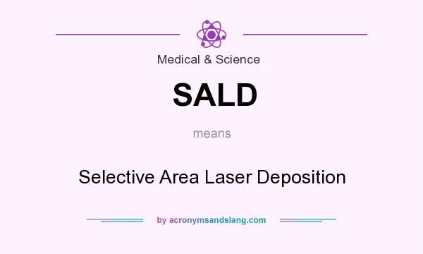 What does SALD mean? It stands for Selective Area Laser Deposition