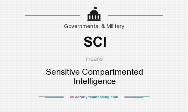 What does SCI mean? It stands for Sensitive Compartmented Intelligence