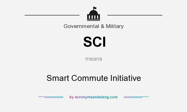 What does SCI mean? It stands for Smart Commute Initiative