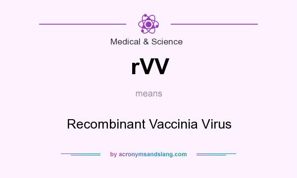 What does rVV mean? It stands for Recombinant Vaccinia Virus