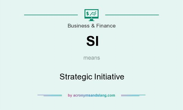 What does SI mean? It stands for Strategic Initiative