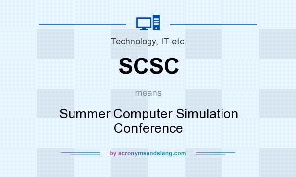 What does SCSC mean? It stands for Summer Computer Simulation Conference