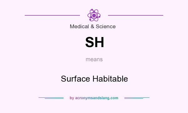 What does SH mean? It stands for Surface Habitable
