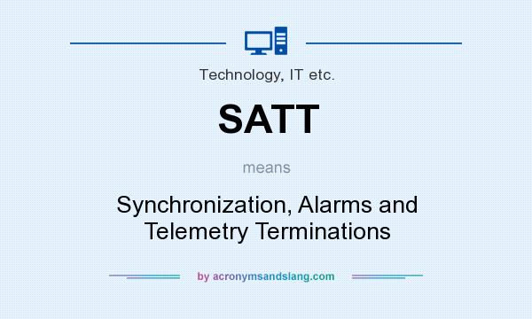 What does SATT mean? It stands for Synchronization, Alarms and Telemetry Terminations