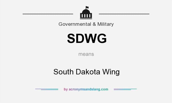What does SDWG mean? It stands for South Dakota Wing