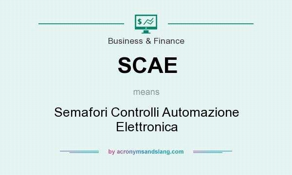 What does SCAE mean? It stands for Semafori Controlli Automazione Elettronica