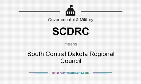 What does SCDRC mean? It stands for South Central Dakota Regional Council