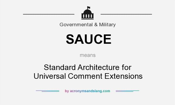 What does SAUCE mean? It stands for Standard Architecture for Universal Comment Extensions